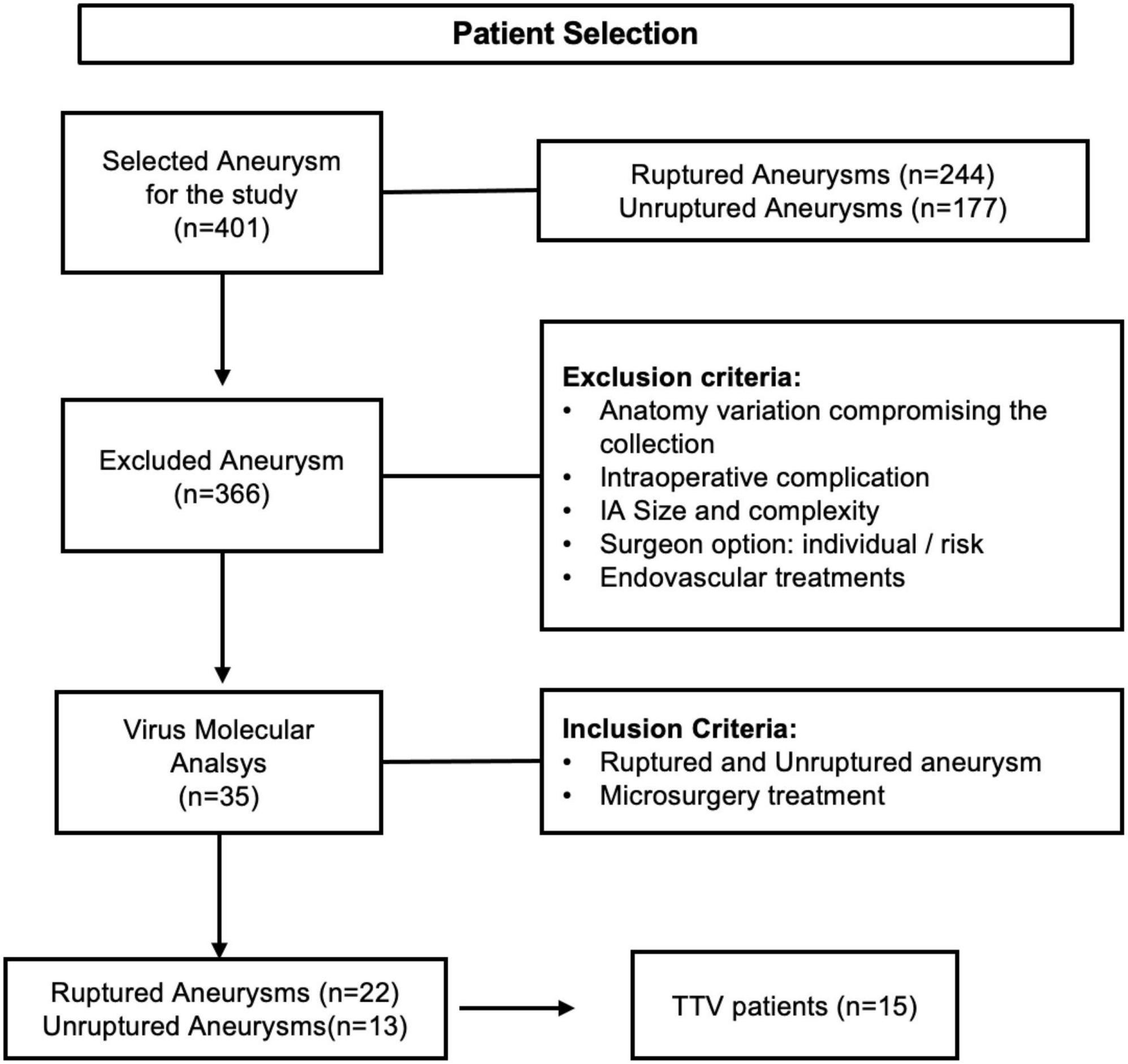 Torque Teno virus DNA is found in the intracranial aneurysm wall—Is there a causative role?